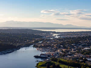 Aerial_ View_of_ Ballard_ Locks_and_ Surroundings Wallpaper