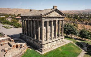 Aerial View Of Garni Temple Wallpaper