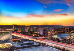 Aerial View Of Irvine California Wallpaper