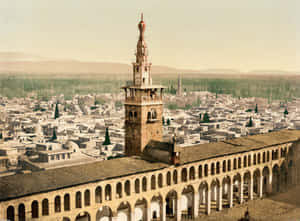 Aerial View Of Jerusalem's Old City Wallpaper