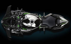 Aerial View Of Kawasaki H2r Wallpaper