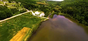 Aerial_ View_of_ Lake_ Hamilton_ Area Wallpaper