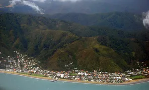 Aerial_ View_of_ Lower_ Hutt_ New_ Zealand Wallpaper