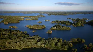 Aerial_ View_of_ Lush_ Green_ Archipelago Wallpaper