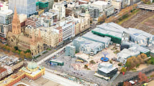 Aerial_ View_of_ Melbourne_ Federation_ Square.jpg Wallpaper