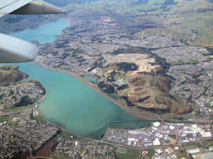 Aerial_ View_of_ Porirua_ New_ Zealand Wallpaper