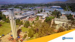 Aerial View Of University Of California, Riverside Wallpaper