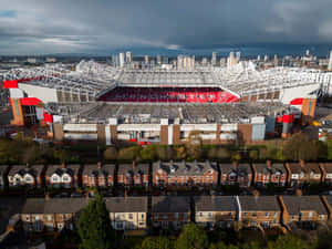 Aerial View Old Trafford Stadium Wallpaper