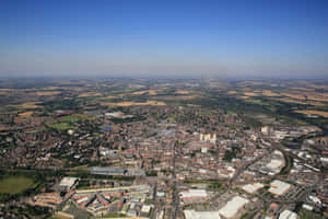 Aerial View Wakefield U K Wallpaper