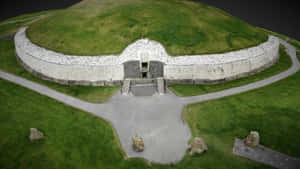 Aerial View World Heritage Newgrange Wallpaper