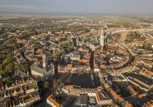 Aerial Viewof Middelburg Netherlands Wallpaper