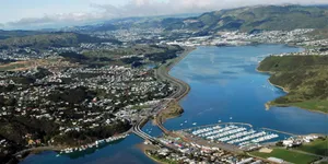 Aerial Viewof Porirua Cityand Harbour New Zealand Wallpaper