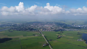 Aerial Viewof Sneek Netherlands Wallpaper