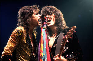 Aerosmith Rock Band Concert Singing Wallpaper