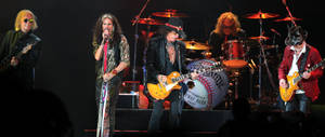 Aerosmith Rock Band Live Concert Wallpaper