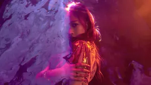 Aespa Giselle Fierce Look Wallpaper