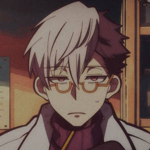 Aesthetic Anime Boy Icon Bored Expression Wallpaper