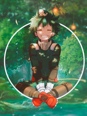 Aesthetic Anime Boy Icon Izuku Midoriya Wallpaper