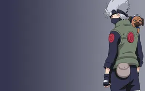 Aesthetic Anime Desktop Kakashi And Pakkun Wallpaper