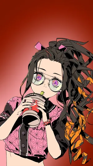 Aesthetic Anime Pfp Nezuko Kamado Wallpaper