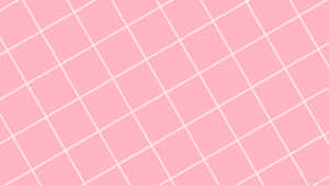 Aesthetic Baby Pink Background And White Pattern Wallpaper