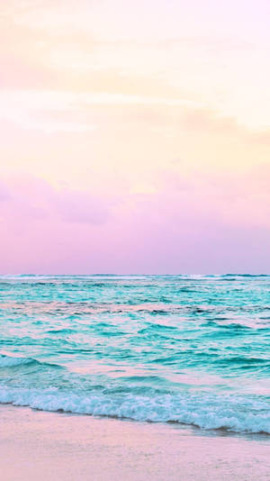 Aesthetic Beach Pastel Wallpaper
