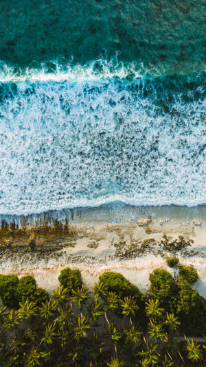 Aesthetic Beach Waves Iphone Xr Wallpaper