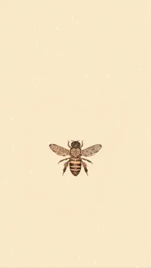 Aesthetic Bee 1593 X 2830 Wallpaper Wallpaper