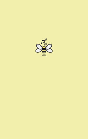 Aesthetic Bee On A Flower Wallpaper