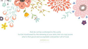 Aesthetic Bible Verse Romans 12:2 Wallpaper