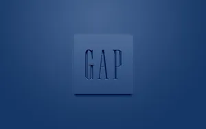 Aesthetic Blue Gap Logo Wallpaper
