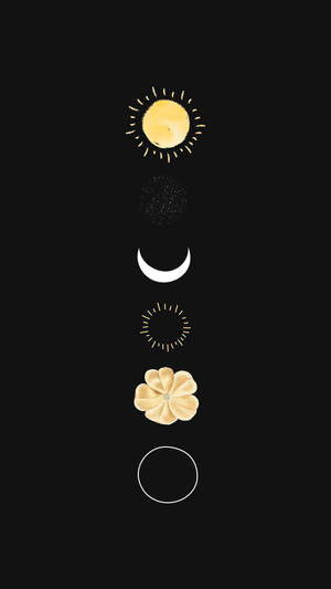 Aesthetic Boho Boho Symbols Wallpaper