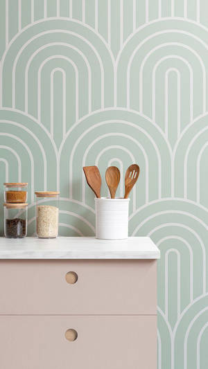 Aesthetic Boho Kitchen Top Wallpaper