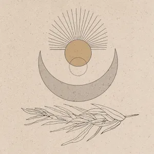 Aesthetic Boho Stacked Celestial Bodies Wallpaper