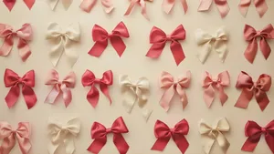 Aesthetic Bow Collection Wallpaper