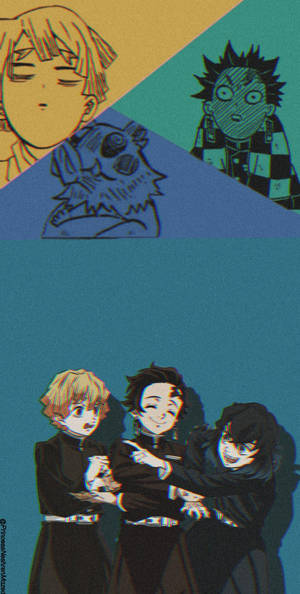 Aesthetic Boys Demon Slayer Iphone Wallpaper