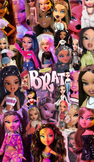 Aesthetic Bratz Doll Collage Wallpaper