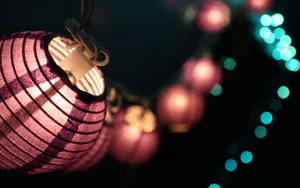 Aesthetic Chinese Lanterns Wallpaper
