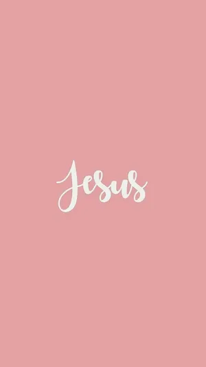 Aesthetic Christian Artwork With Text Jesus Wallpaper