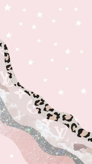 Aesthetic Cute Cheetah Print Louis Vuitton Wallpaper