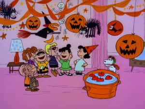 Aesthetic Cute Halloween Charlie Brown Wallpaper