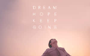 Aesthetic Desktop With The South Korean Pop Band, Bts In Pink Wallpaper