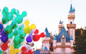 Aesthetic Disneyland Blue Castle Wallpaper