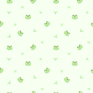 Aesthetic Frog On A Leaf Wallpaper