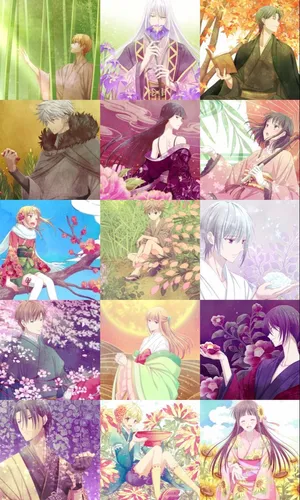 Aesthetic Fruits Basket Anime Collage Wallpaper