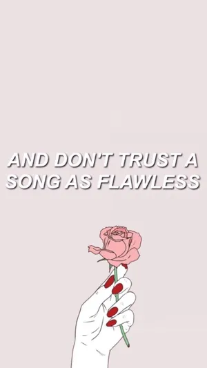 Aesthetic Funny Phone Rose In Hand Wallpaper