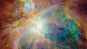 Aesthetic Galaxy Featuring Orion Nebula Wallpaper