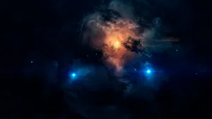 Aesthetic Galaxy With Bright Stars Wallpaper