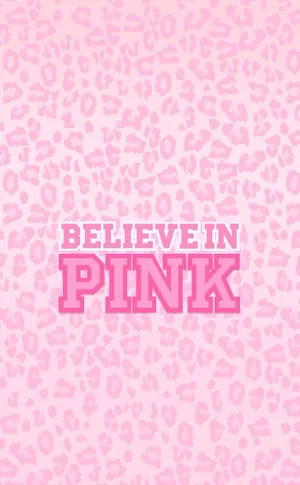 Aesthetic Girly Pink Believer Wallpaper