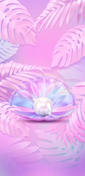 Aesthetic Girly Technicolor Pearl Wallpaper